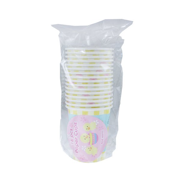 Easter Paper Cups 9 Oz 16 Pk - EuroGiant