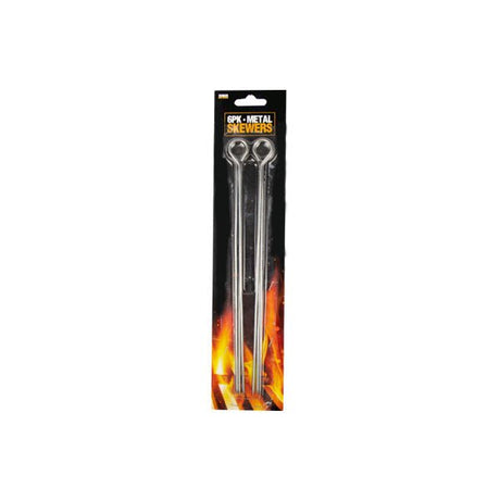 Ember Bbq Metal Skewers 6 Pk - EuroGiant