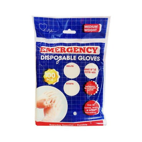 Emergency Medium Weight Disp. Gloves 100 - EuroGiant