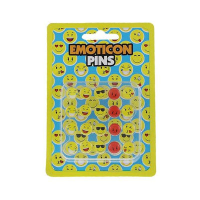 Emoticon Pins 10MM 20 Pk - EuroGiant