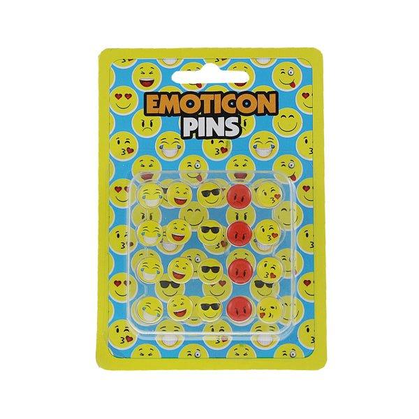 Emoticon Pins 10MM 20 Pk - EuroGiant