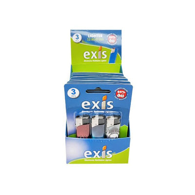 Exis Electronic Lighter Refillable 3 Pac - EuroGiant