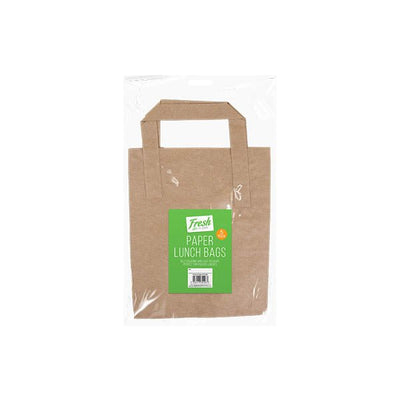 Fresh Is Best Paper Lunch Bags 5 Pack - EuroGiant
