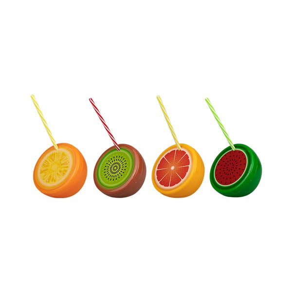 Fruit Printed Tumbler With Straw 450ml - EuroGiant