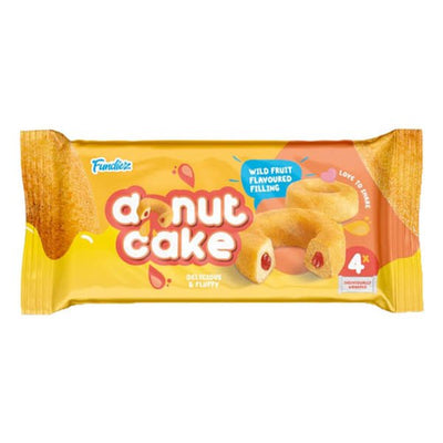 Fundiez Donut Cake Apricot 4 Pack - EuroGiant