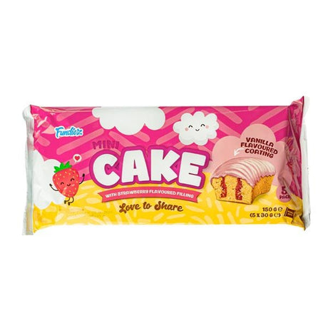 Fundiez Mini Cake Strawberry 5 Pack - EuroGiant