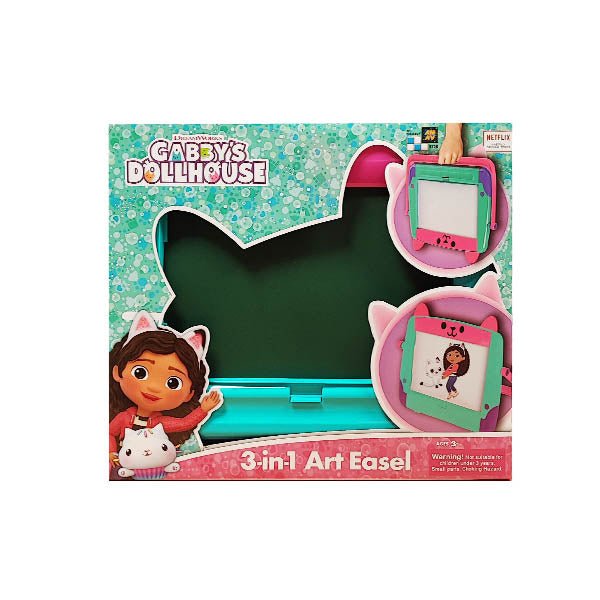 Gabbys Dollhouse 3 In 1 Art Easel - EuroGiant