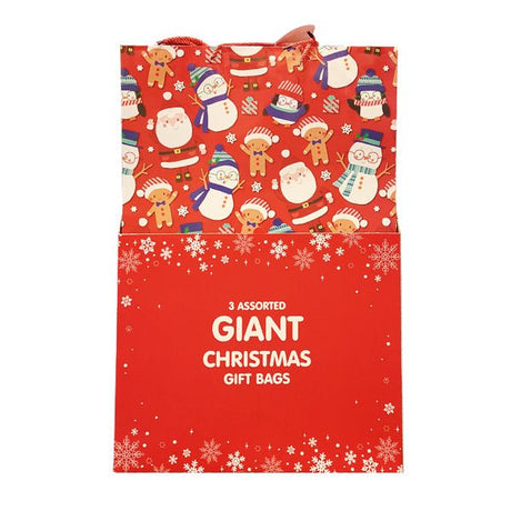 Giant Portrait Christmas Gift Bag Asst - EuroGiant