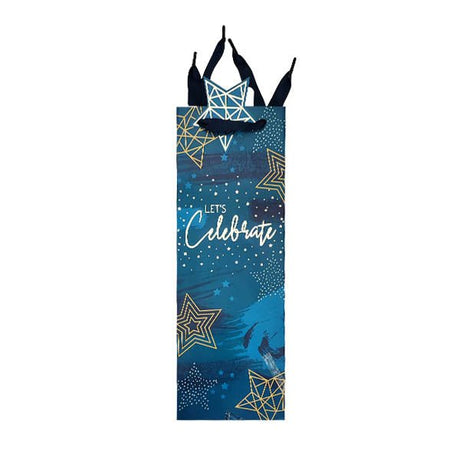 Gift Maker Blue Text Bottle Bag - EuroGiant