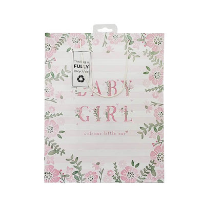 Gift Maker Gift Bag Baby Girl Large - EuroGiant