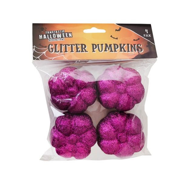 Glitter Pumpkins 4 Pack - EuroGiant