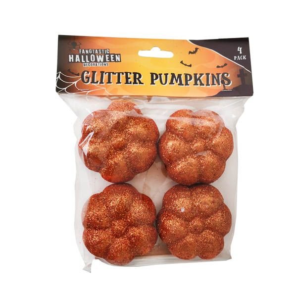 Glitter Pumpkins 4 Pack - EuroGiant