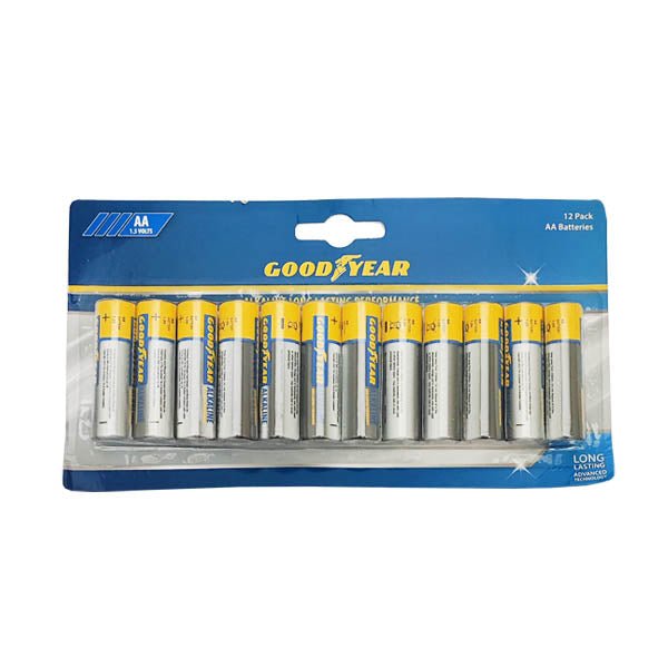 Good Year Alkaline Battery Aa 12 Pack - EuroGiant