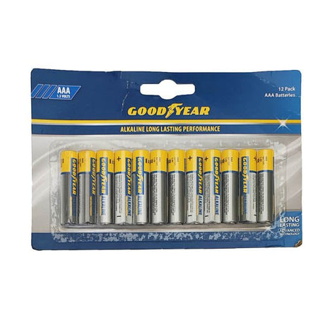 Good Year Alkaline Battery Aaa 12 Pack - EuroGiant