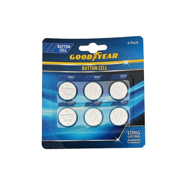 Good Year Button Cell Battery 6 Pack - EuroGiant