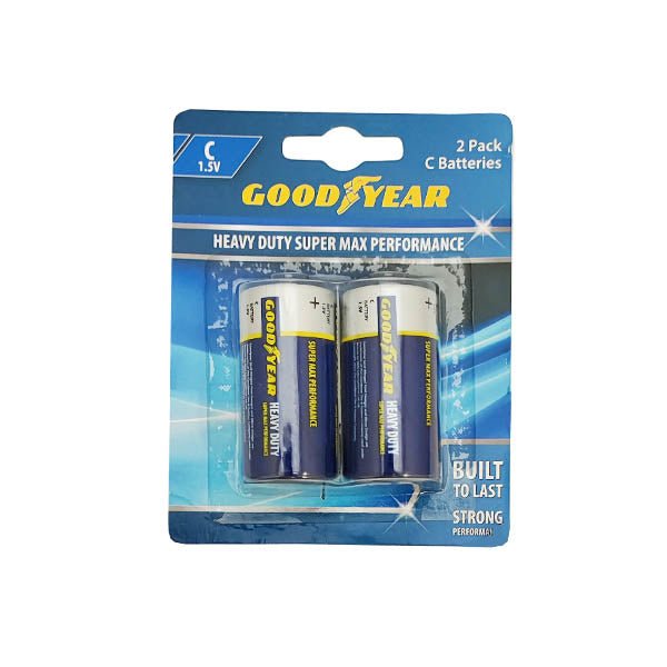 Good Year Heavy Duty Battery C 2 Pack - EuroGiant
