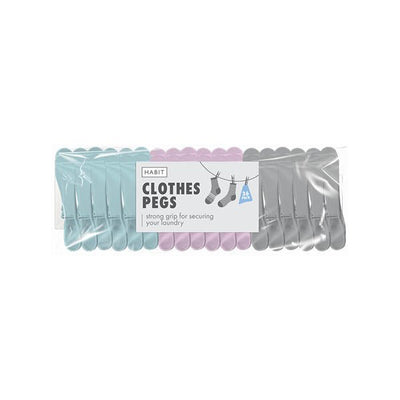 Habit Strong Grip Clothes Pegs 36 Pack - EuroGiant