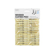 Habit Wooden Clothes Pegs 30 Pack - EuroGiant