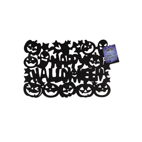 Halloween Black Felt Laser Cut Placemat - EuroGiant