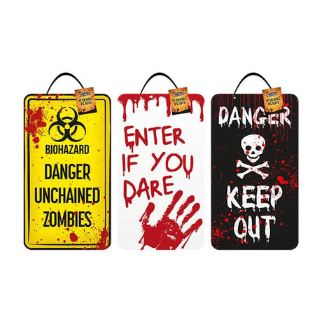 Halloween Warning Plaque - EuroGiant