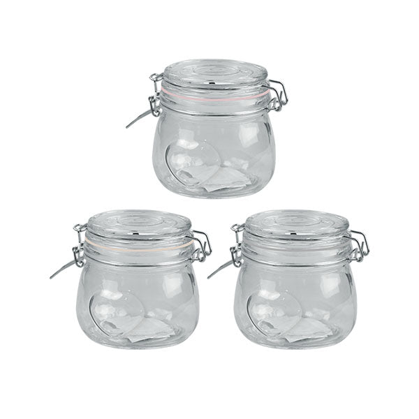 Heart Clip Lock Jar 500ML - EuroGiant