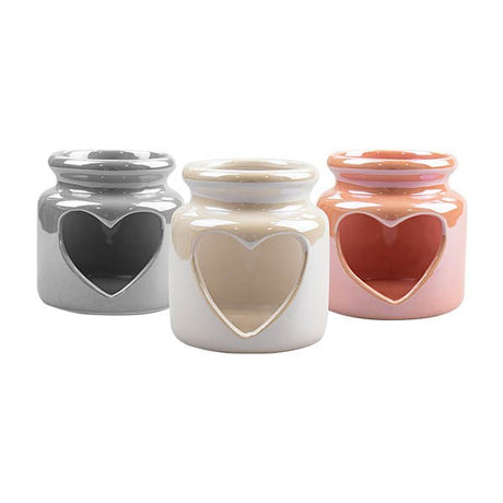 Heart Pearlised Tea-Light Holder - EuroGiant