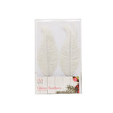 Holly & Ivy Glitter Feathers 4 Pack - EuroGiant