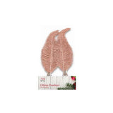 Holly & Ivy Glitter Feathers 4 Pack - EuroGiant