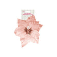 Holly & Ivy Glitter Poinsettia Clip - EuroGiant