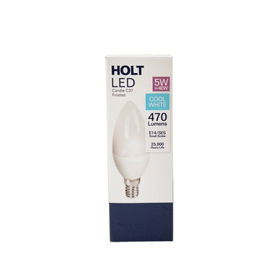 Holt LED C37 Candle Bulb E14/ses Cool White - EuroGiant