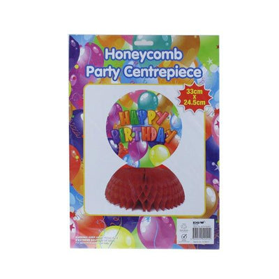 Honeycomb Centrepiece Happy Birthday - EuroGiant