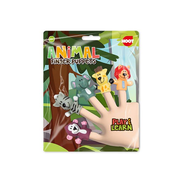 Hoot Animal Finger Puppets 5 Pack - EuroGiant