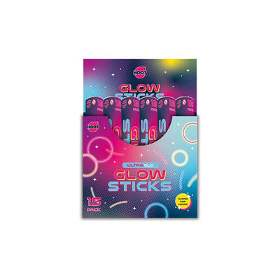 Hoot Glow Sticks 15 Pack - EuroGiant