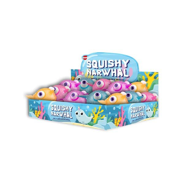 Hoot Squishy Big Eye Narwhal - EuroGiant