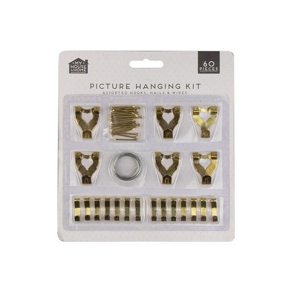House & Home Picture Hanging Kit 60 Pce - EuroGiant