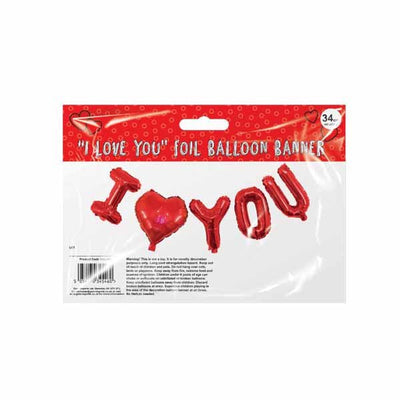 I Love You Foil Balloon Banner 34cm - EuroGiant
