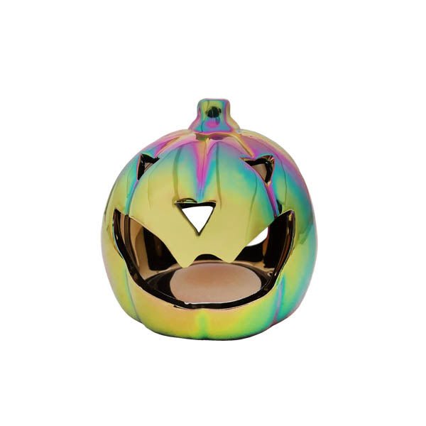 Iridescent Pumpkin Tea Light Holder - EuroGiant