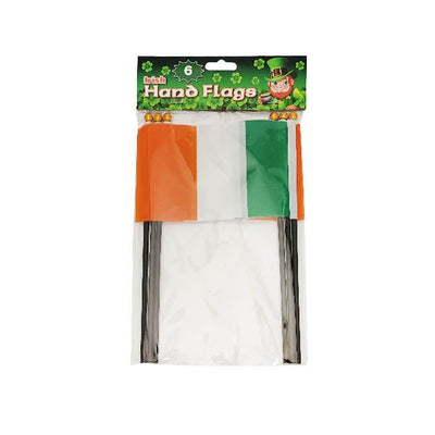 Irish Hand Flags 6 Pk - EuroGiant