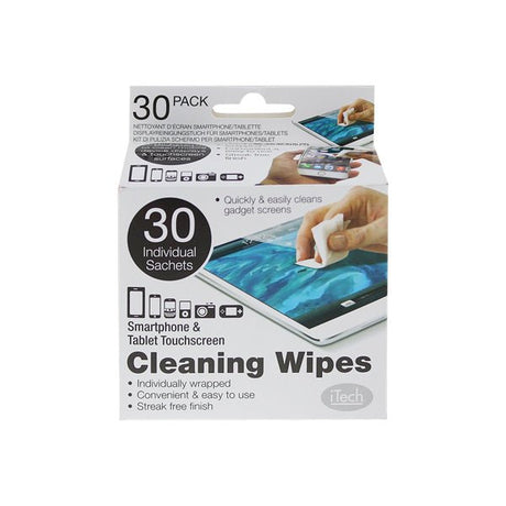 iTECH Screen Cleaning Wipes 30s - EuroGiant