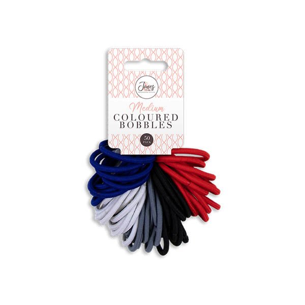 Jones & Co Medium Coloured Hair Bobbles - EuroGiant