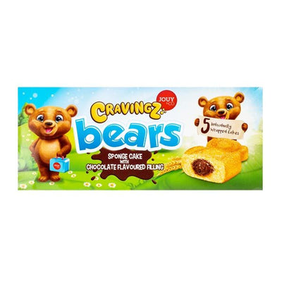 Jouy & Co Cravingz Bears Chocolate 5 Pk - EuroGiant