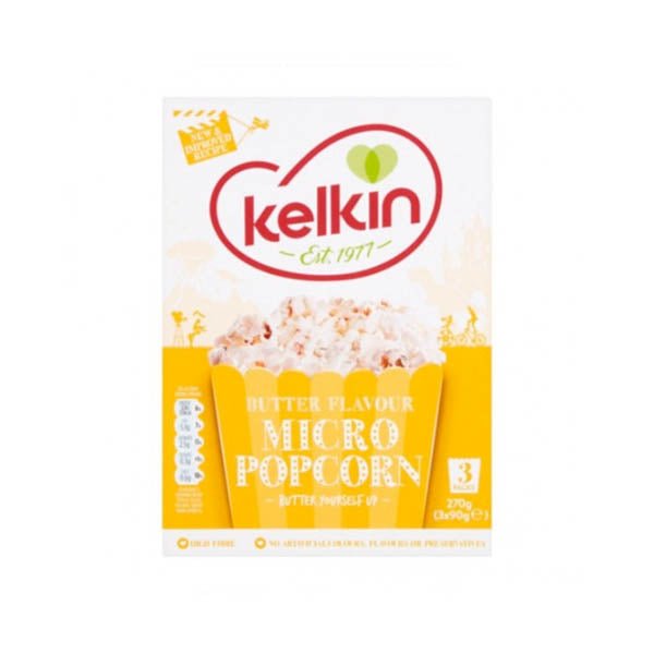 Kelkin Micro Popcorn Butter 3PK - EuroGiant