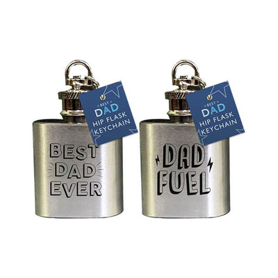 Keyring Hip Flask Dad Fuel - EuroGiant