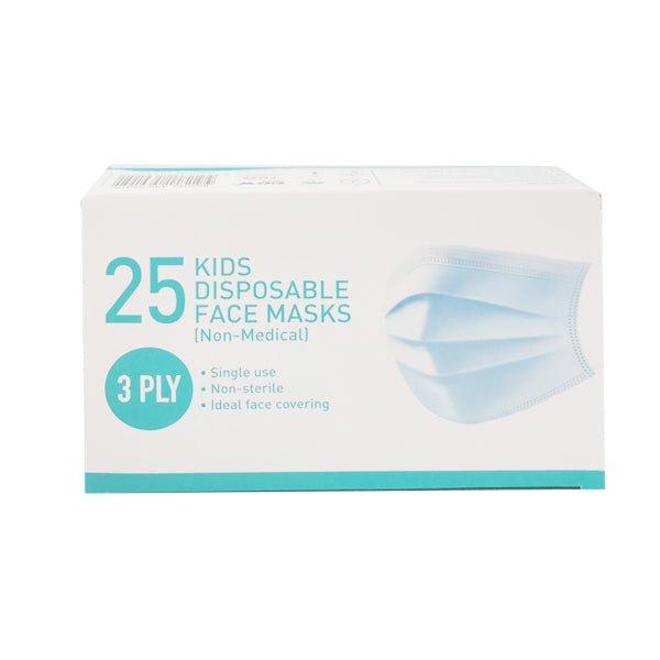 Kids Disposable Face Masks 3 Ply 25 Pk - EuroGiant