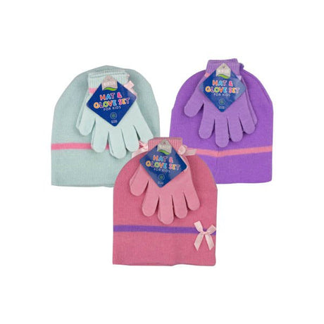 Kids Hat & Glove Set Girls - EuroGiant