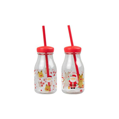 Kids Plastic Milk Jar & Straw - EuroGiant