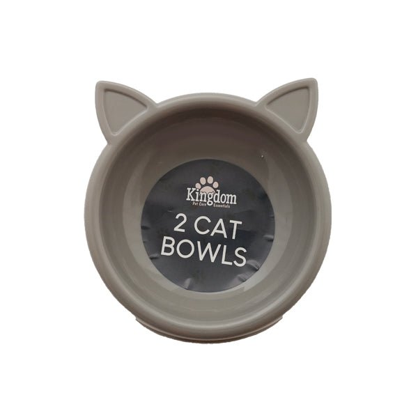 Kingdom Cat Bowls 2 Pk - EuroGiant