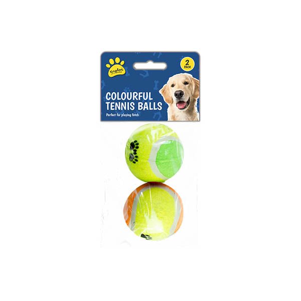 Kingdom Colourful Tennis Balls 2 Pack - EuroGiant