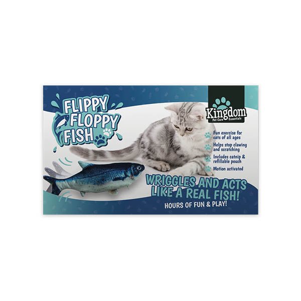 Kingdom Flippy Floppy Fish Cat Toy EuroGiant