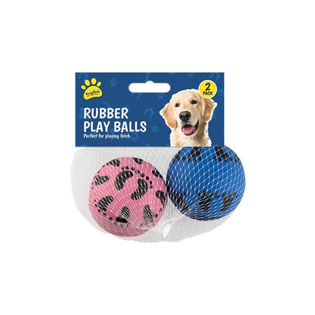 Kingdom Pet Rubber Play Balls 2 Pack - EuroGiant